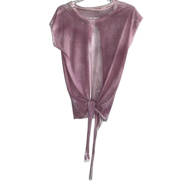 IRO  JEANS TIE DYE OPEN BACK‎ WITH BOW TIE T-SHIRT SIZE XS - Picture 2 of 7